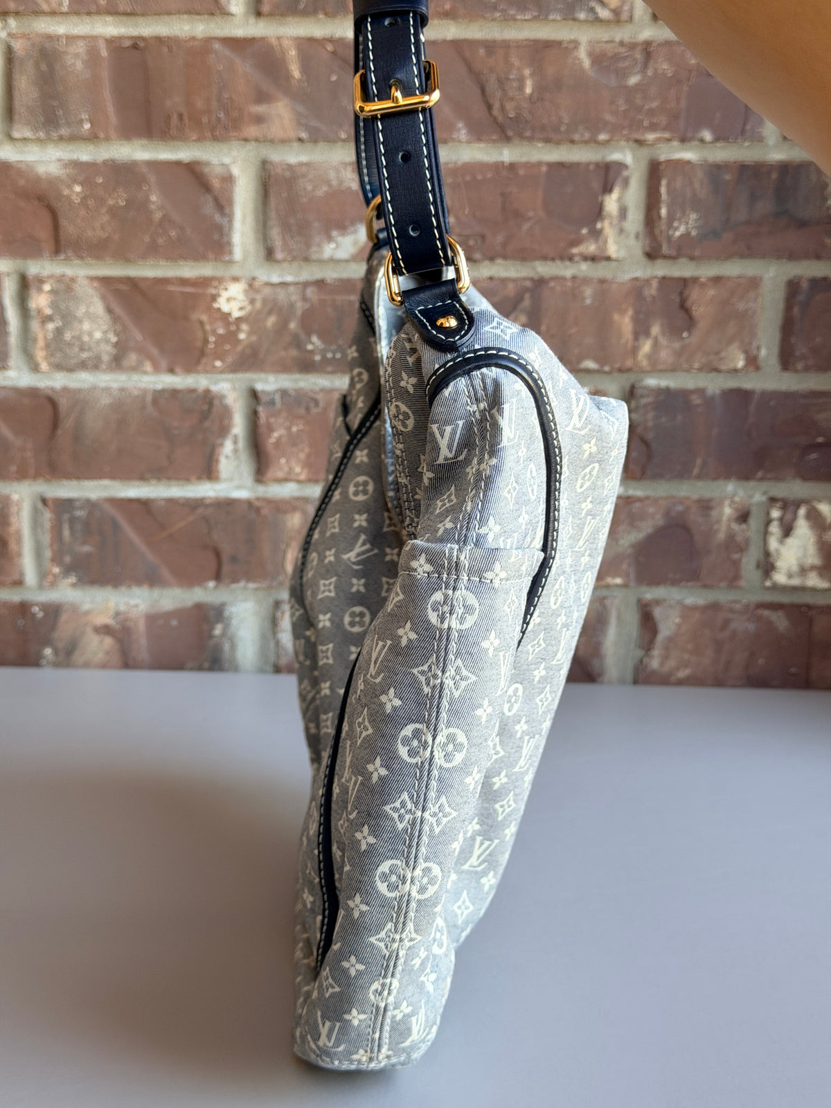 Louis Vuitton Romance Handbag Monogram Idylle Blue	34521