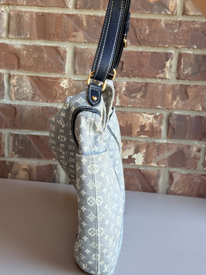 Louis Vuitton Romance Handbag Monogram Idylle Blue	34521