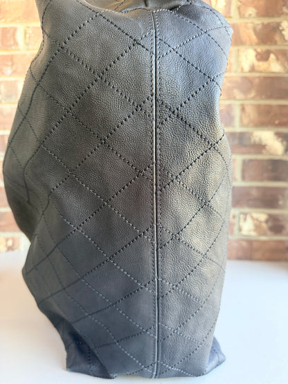 Chanel Coco Cabas Quilted Leather XL Black 65798