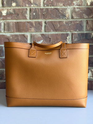 Burberry London Tote Leather Medium Brown 43657