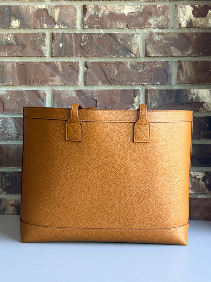 Burberry London Tote Leather Medium Brown 43657