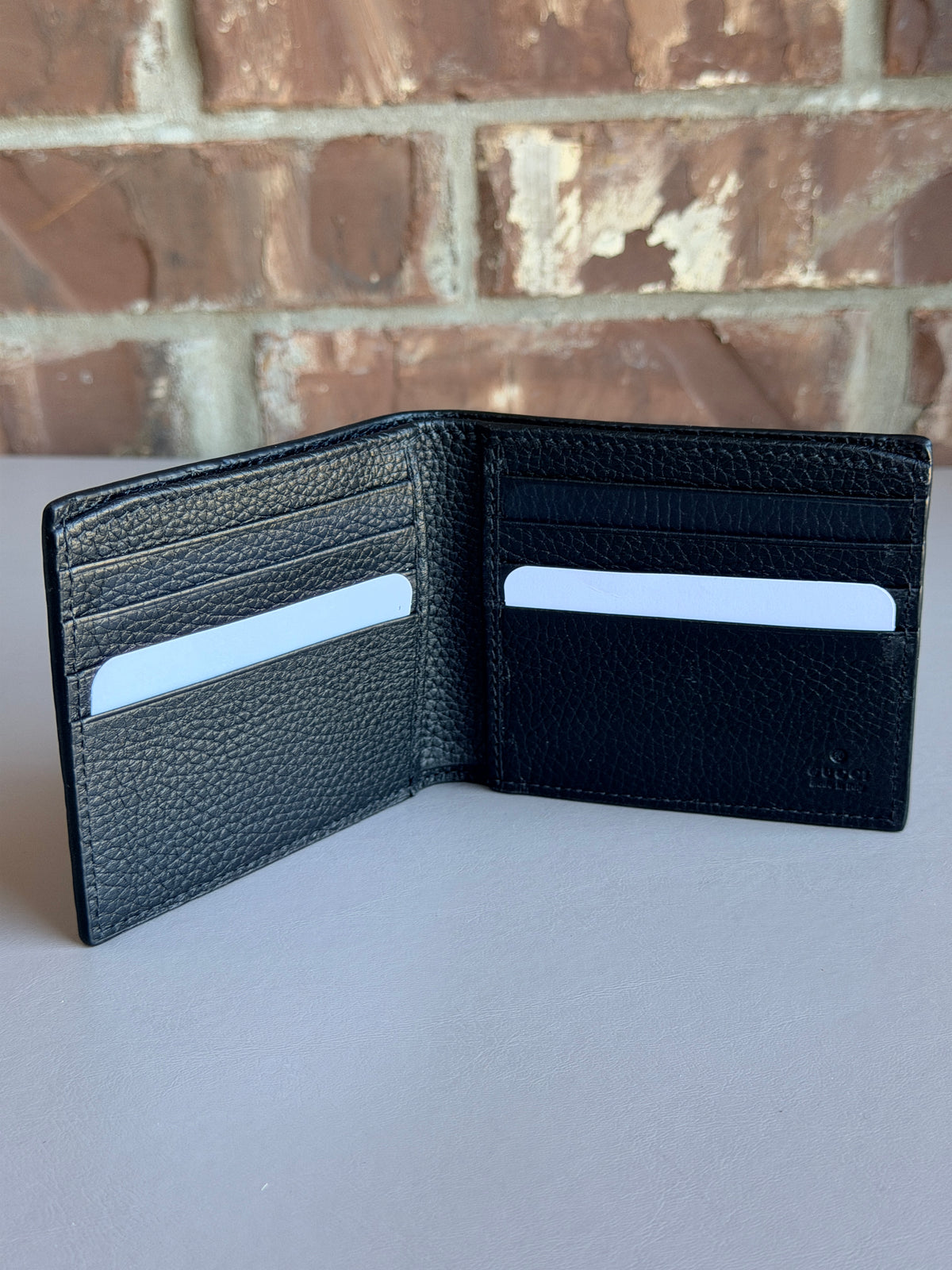 Gucci Calfskin Jumbo GG Embossed Bifold Wallet 94353