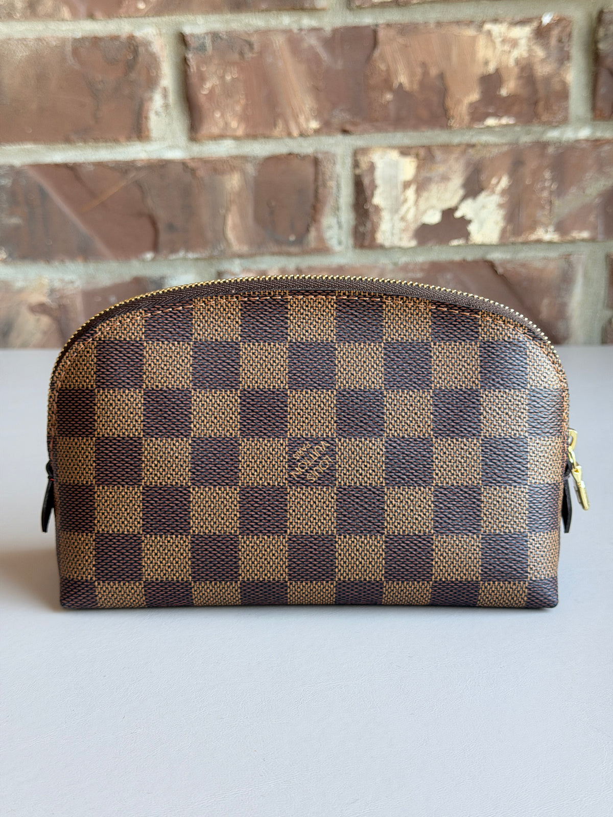 Louis Vuitton Cosmetic Pouch Damier Ebene 45892