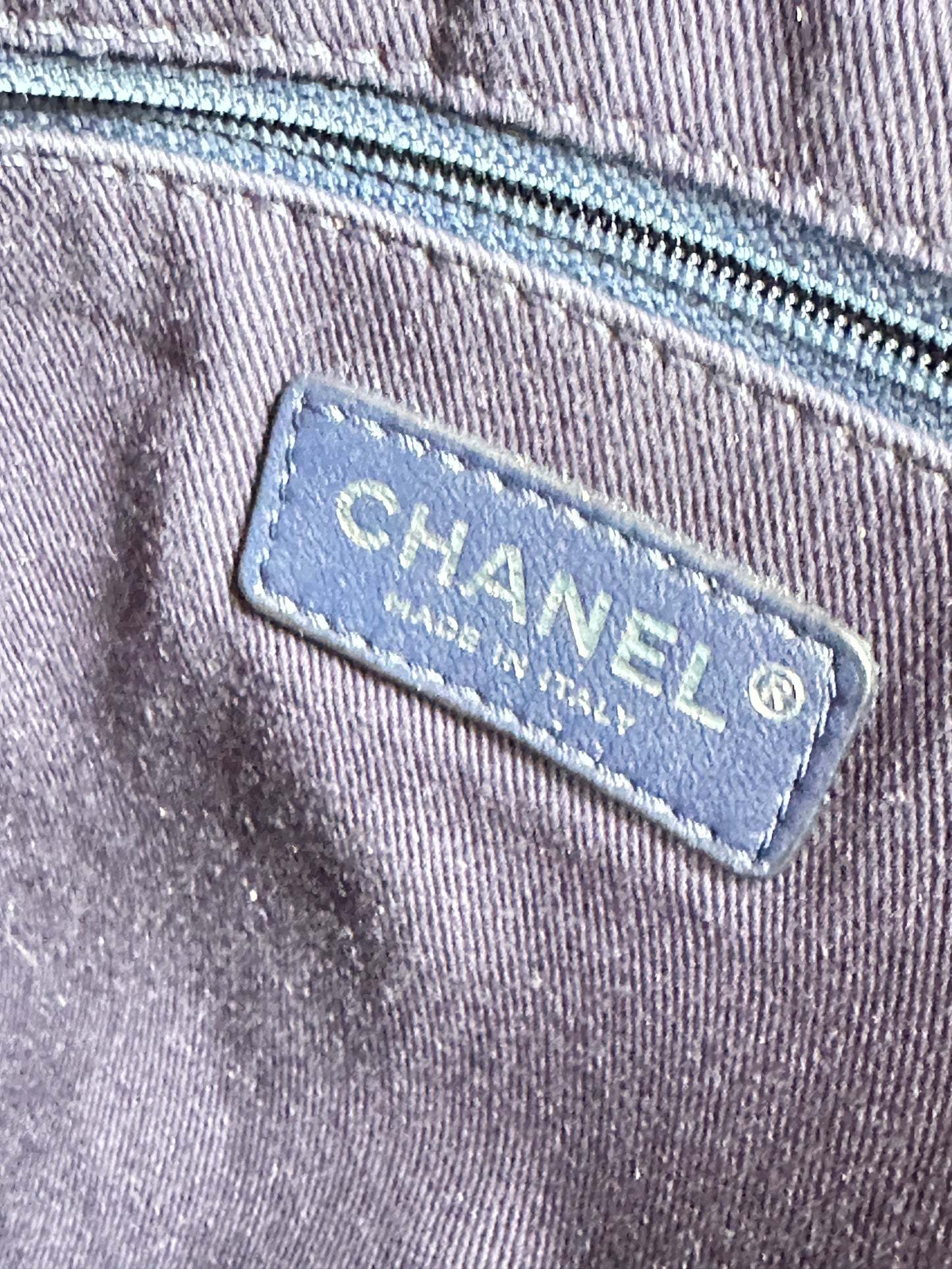 Chanel Deauville Logo Shopping Tote Printed Raffia Large 82938