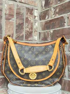 Louis Vuitton Tulum Handbag Monogram Canvas GM Brown 68482