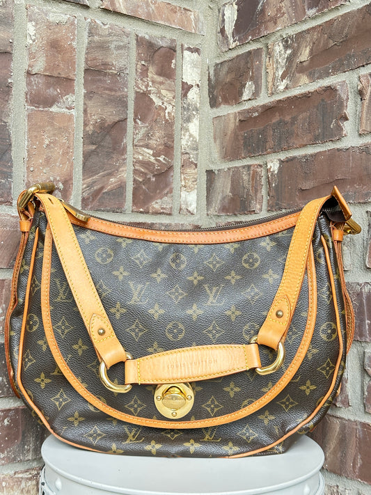 Louis Vuitton Tulum Handbag Monogram Canvas GM Brown 68482