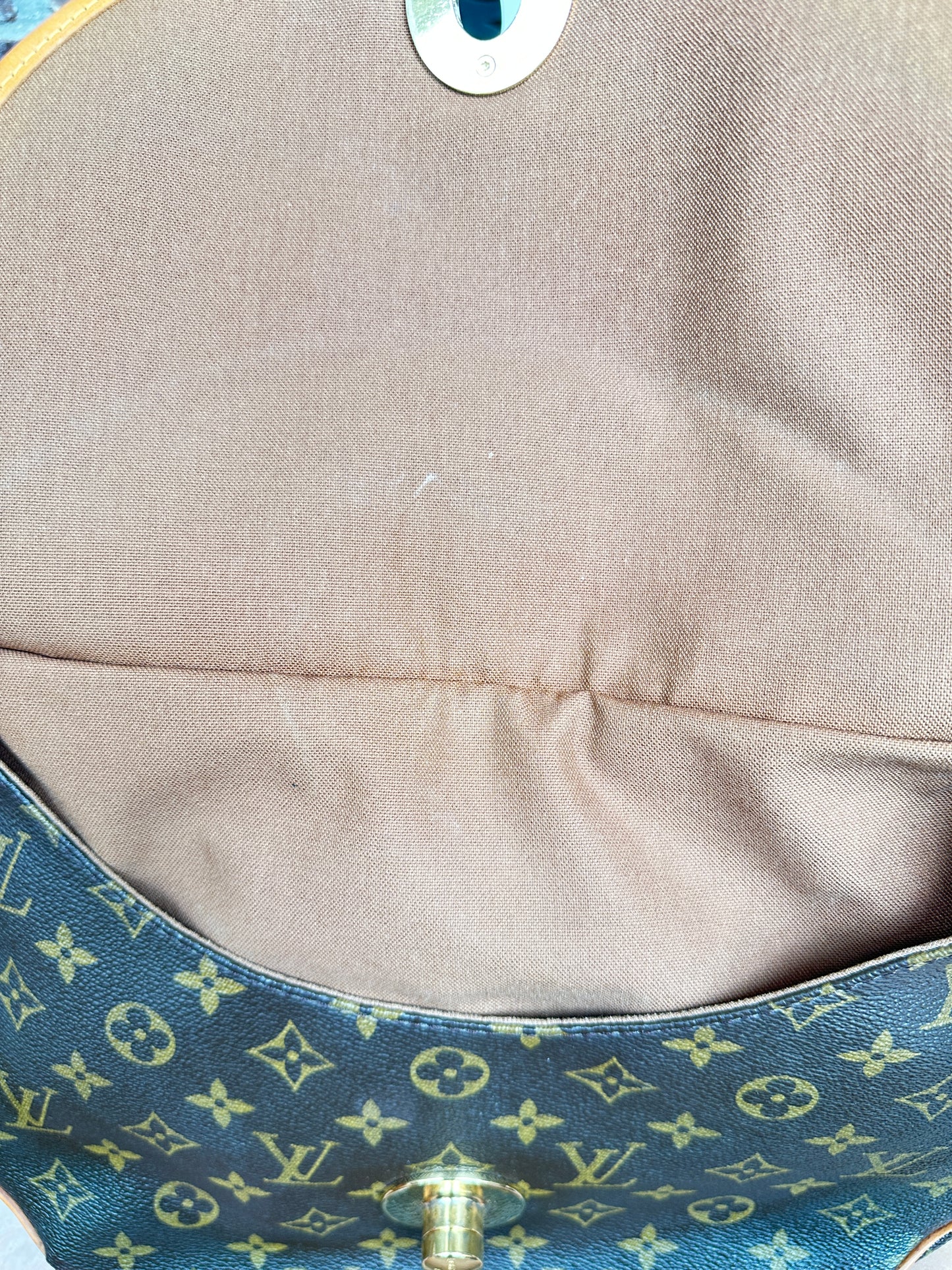 Louis Vuitton Tulum Handbag Monogram Canvas GM Brown 68482