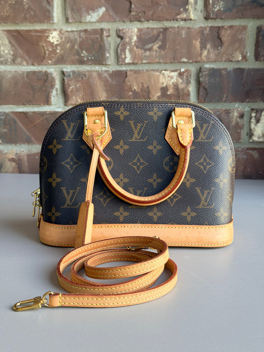 Louis Vuitton Alma Handbag Monogram Canvas BB 48735