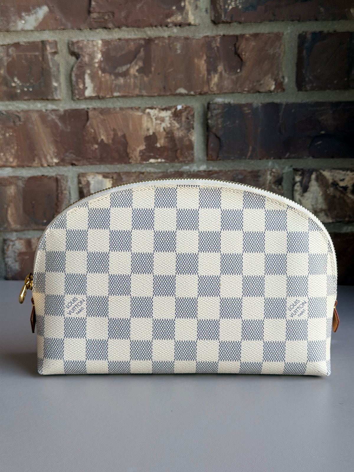 Louis Vuitton Cosmetic Pouch Damier Azur GM 84574