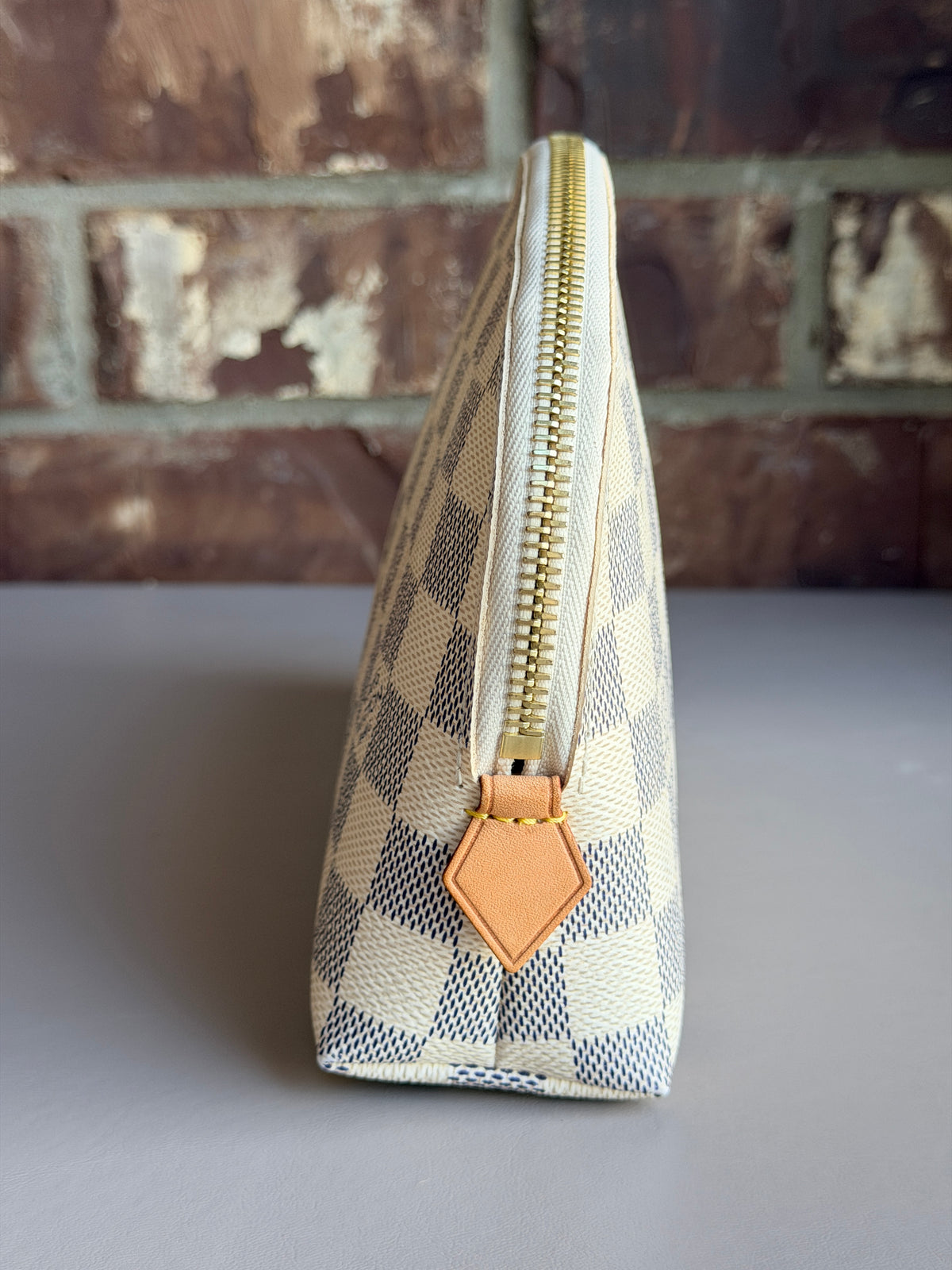 Louis Vuitton Cosmetic Pouch Damier Azur GM 84574