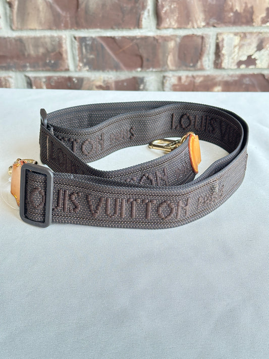 Louis Vuitton Jacquard Monogram Adjustable Shoulder Strap Brown 83453-1