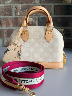 Louis Vuitton Alma Handbag Limited Edition Grace Coddington Meowgram Canvas BB 78954
