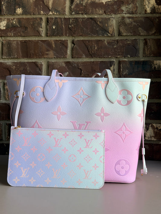 Louis Vuitton Neverfull NM Tote Spring in the City Monogram Giant Canvas MM 90808