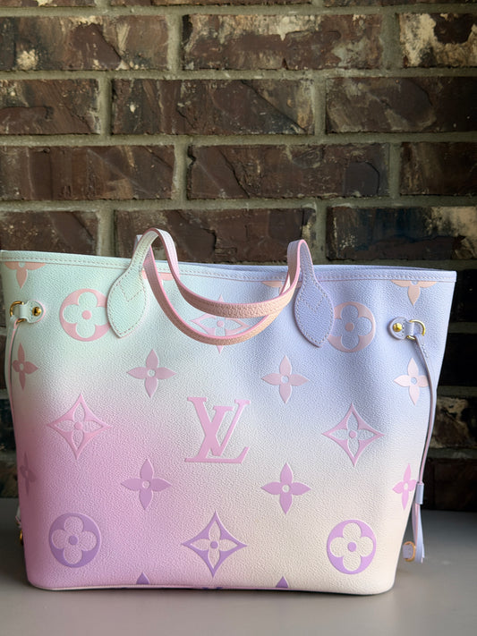 Louis Vuitton Neverfull NM Tote Spring in the City Monogram Giant Canvas MM 90808