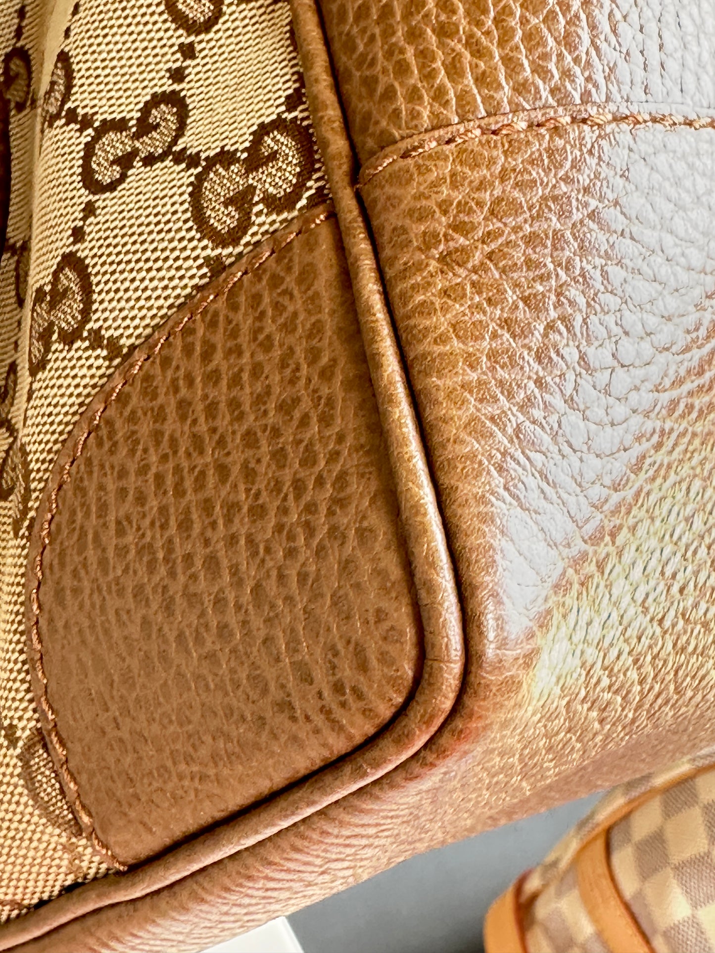 Gucci Bree Convertible Tote GG Canvas with Leather Small Brown 73842