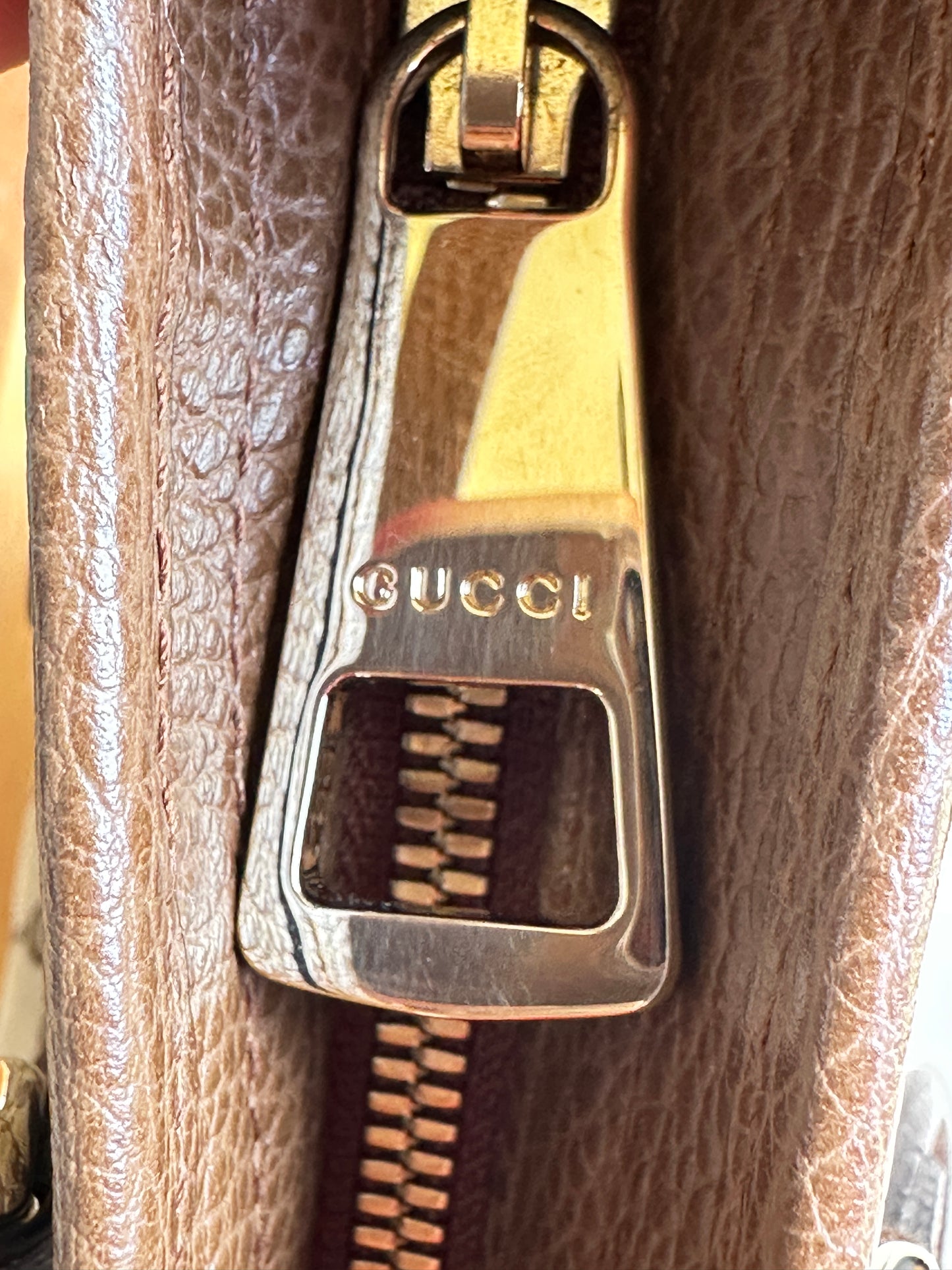 Gucci Bree Convertible Tote GG Canvas with Leather Small Brown 73842
