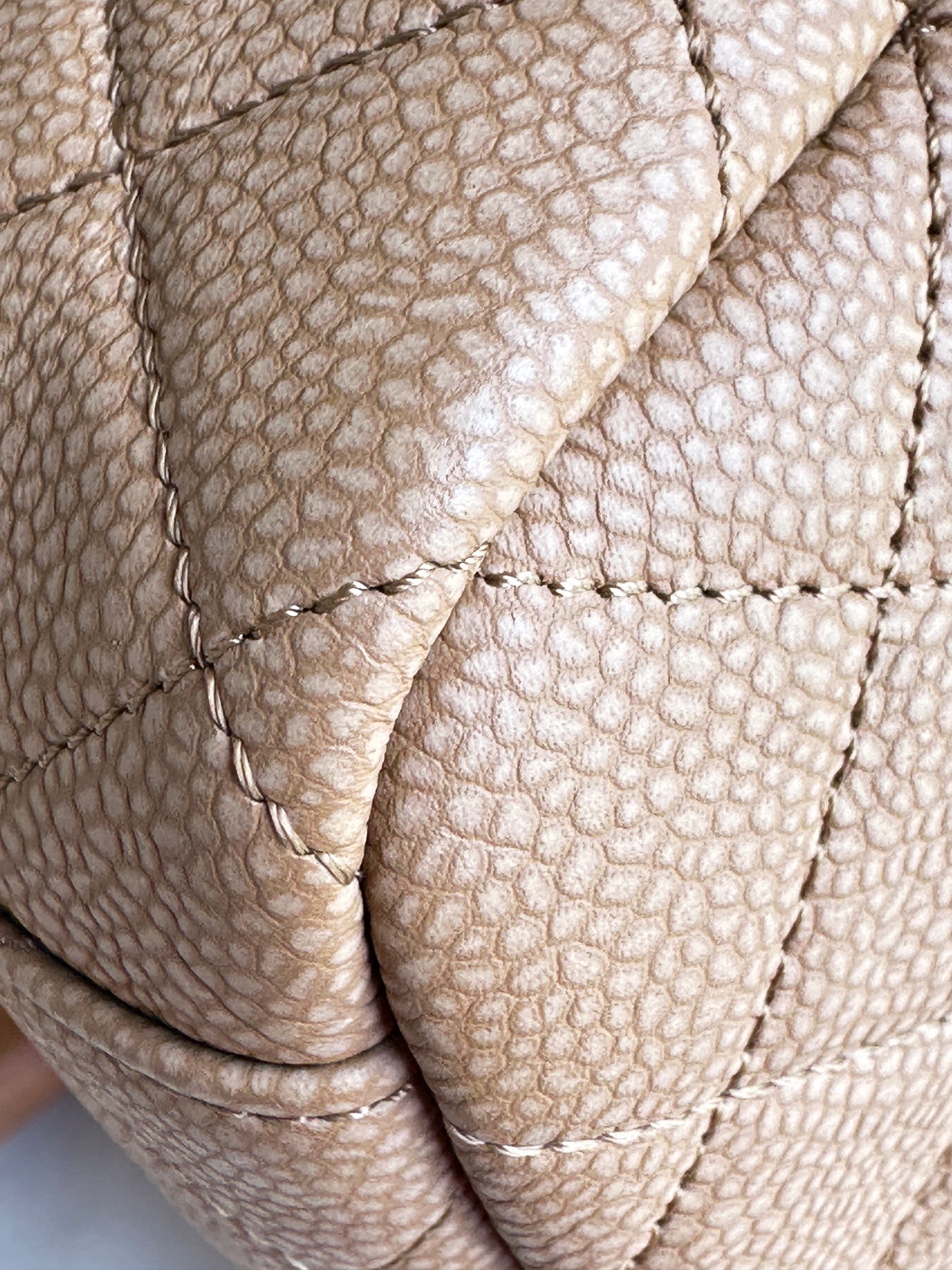 Chanel Caviar Quilted Medium Coco Tassel Camera Case Tan 82927