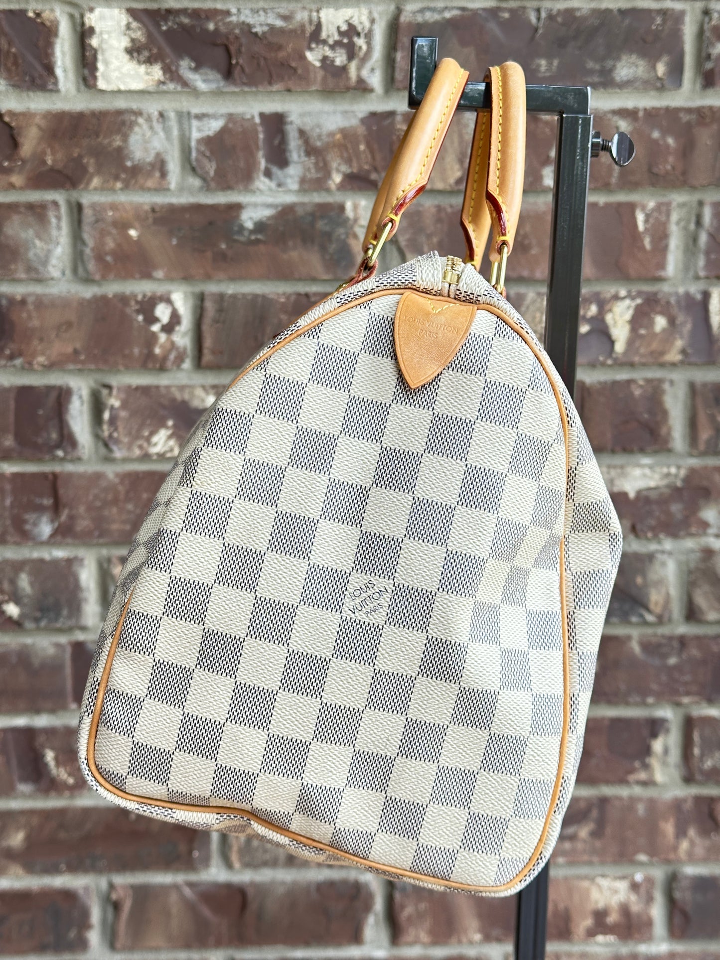 Louis Vuitton Speedy Handbag Damier Azur 35 34899