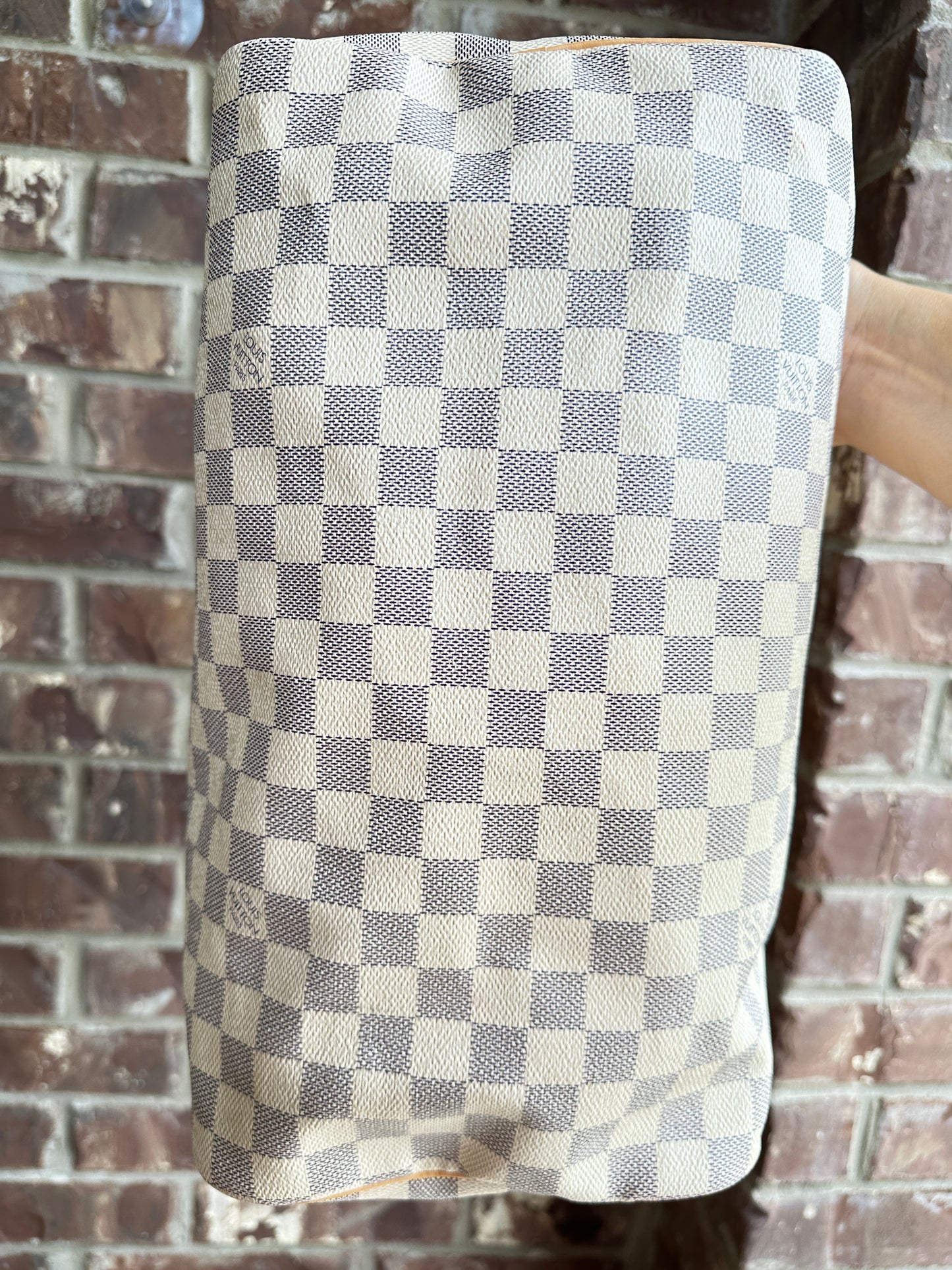 Louis Vuitton Speedy Handbag Damier Azur 35 34899