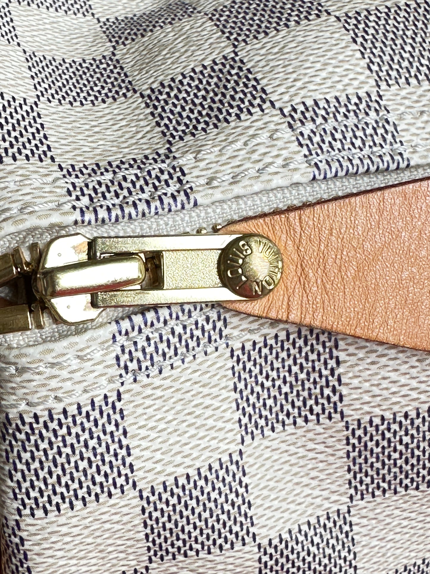 Louis Vuitton Speedy Handbag Damier Azur 35 34899