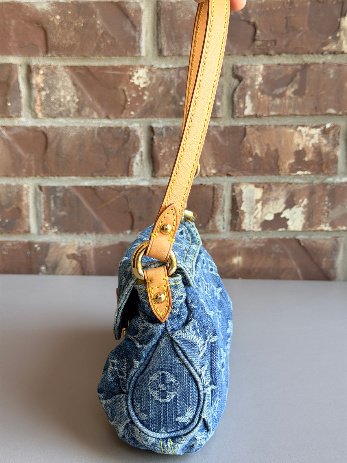 Louis Vuitton Denim Pleaty Mini 54829