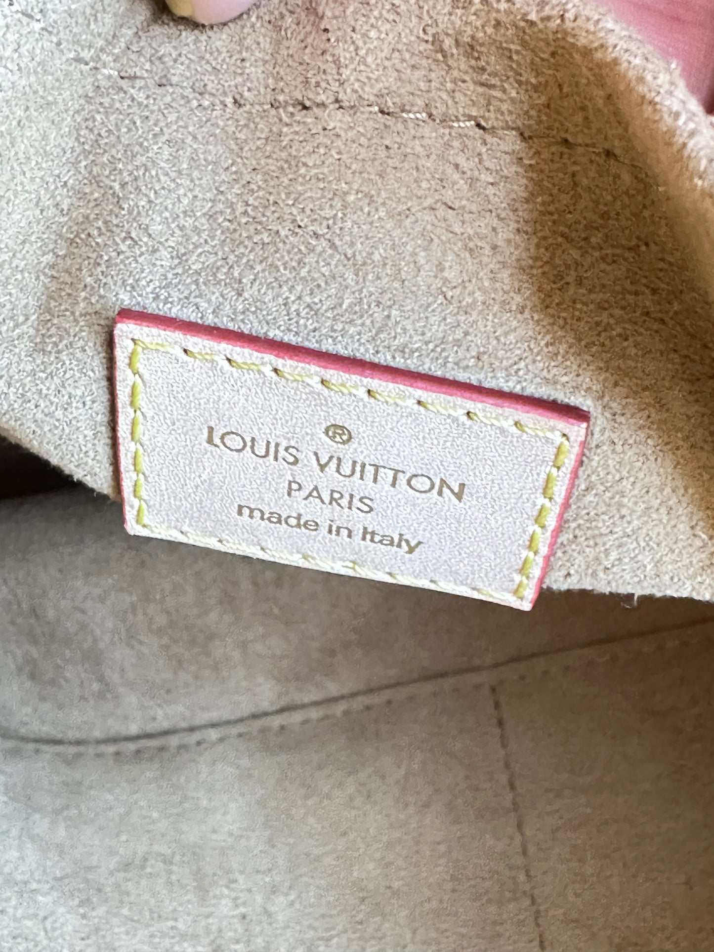 Louis Vuitton Carry All Handbag Monogram Canvas MM Brown 42346