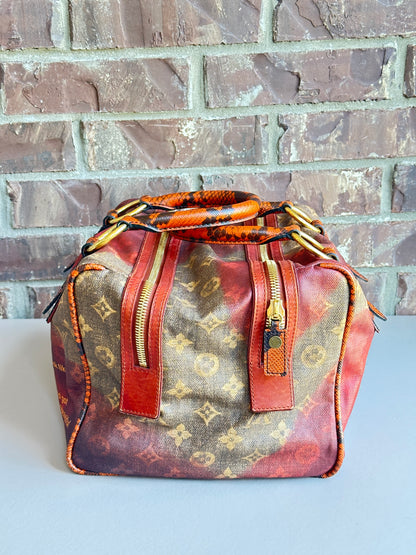 Louis Vuitton Mancrazy Jokes Handbag Monogram Canvas and Snakeskin 54362