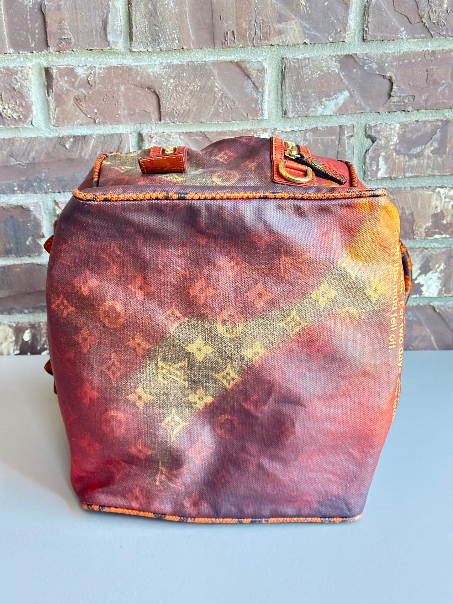 Louis Vuitton Mancrazy Jokes Handbag Monogram Canvas and Snakeskin 54362