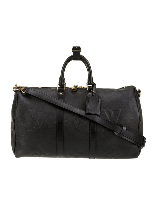 *Louis Vuitton Monogram Giant Empreinte Keepall 45 Bandoulière 41123