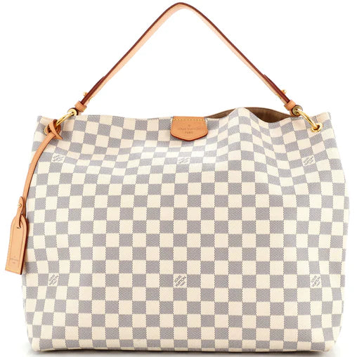 * Louis Vuitton Graceful Handbag Damier Azur MM