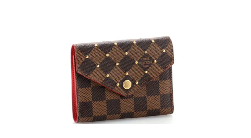 * Louis Vuitton Victorine Wallet Studded Damier