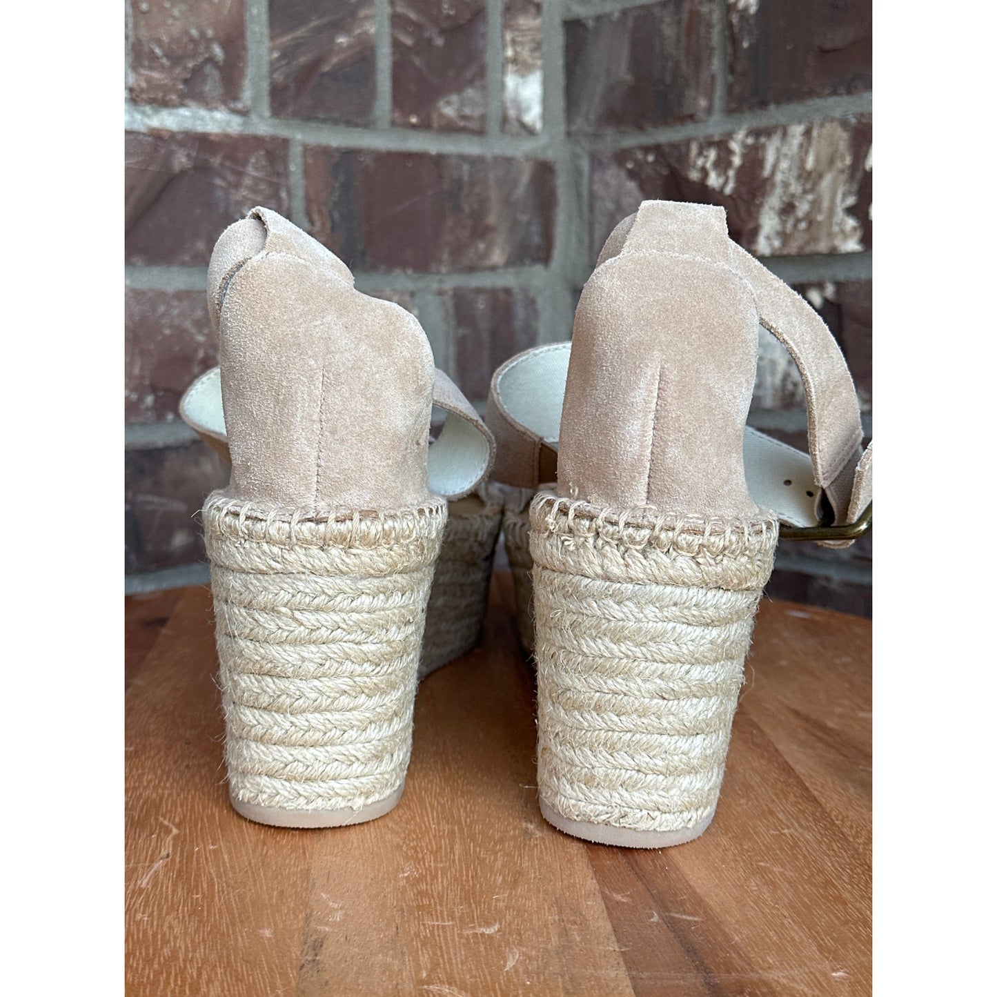 Soludos Palma Platform Espadrille Sandals Tan Size 10