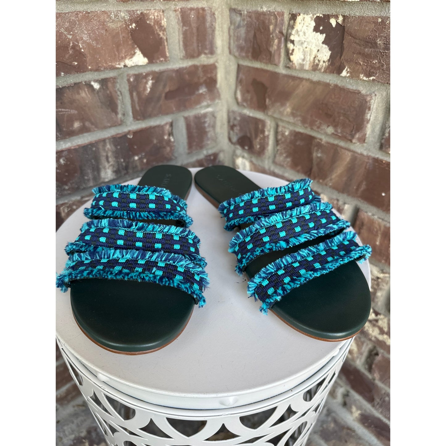 Rothy's Triple Band Fringe Sandal Size 10