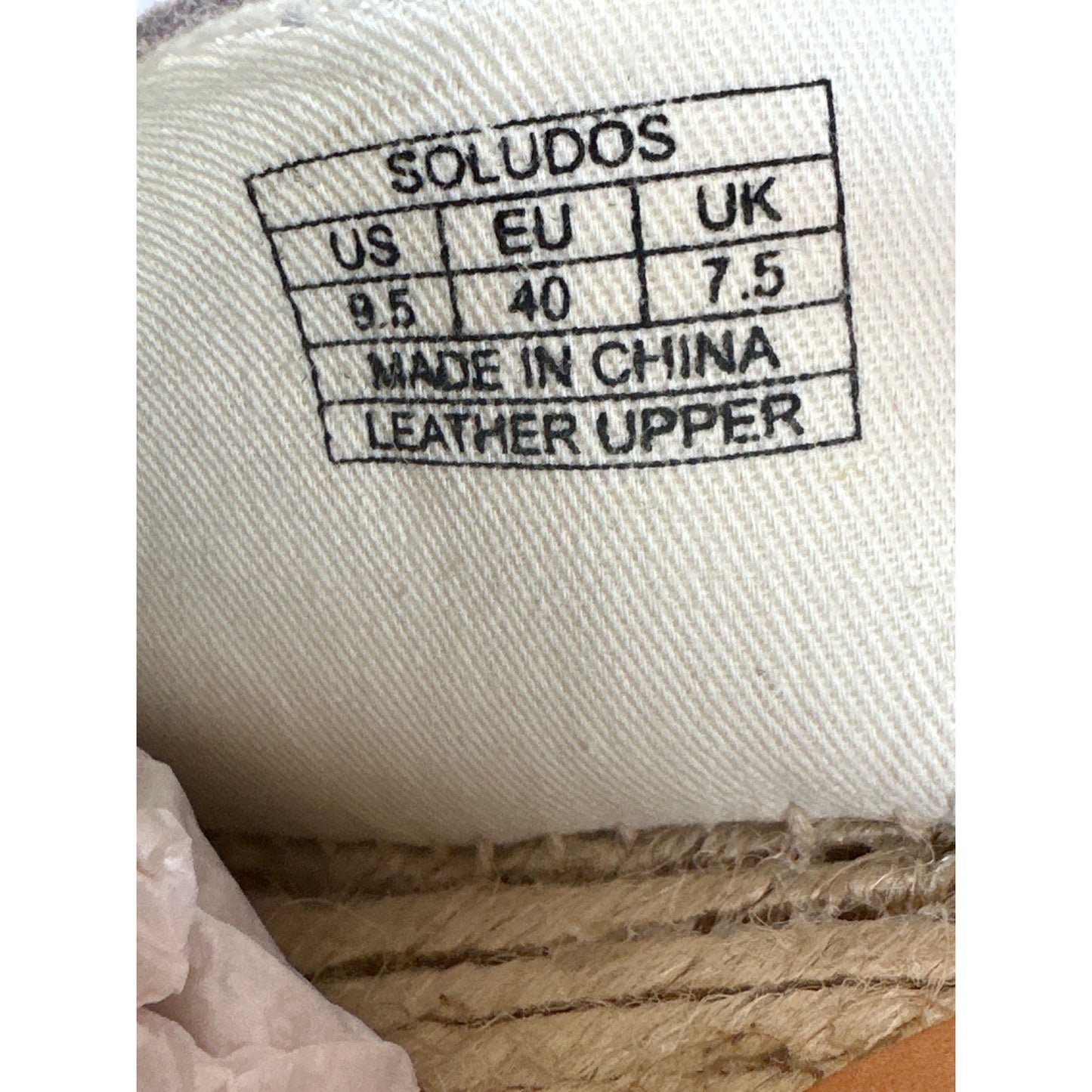 Soludos Seville Platform Wedge Stone 9.5