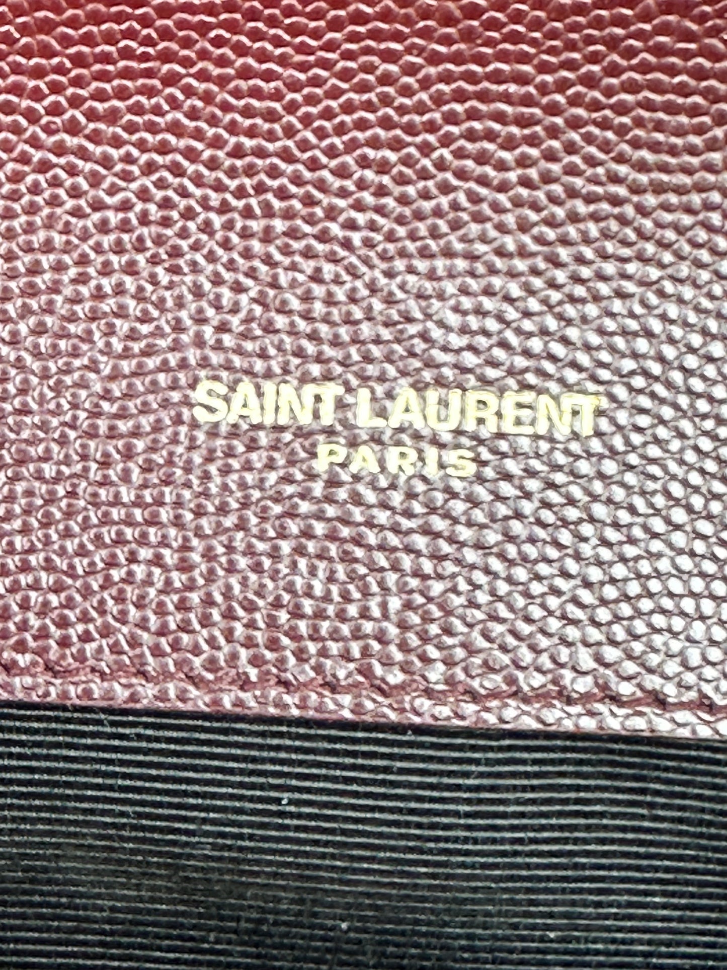 Saint Laurent Monogram Triquilt Envelope Wallet On Chain