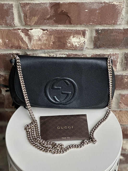 Gucci Soho Flap Crossbody Bag