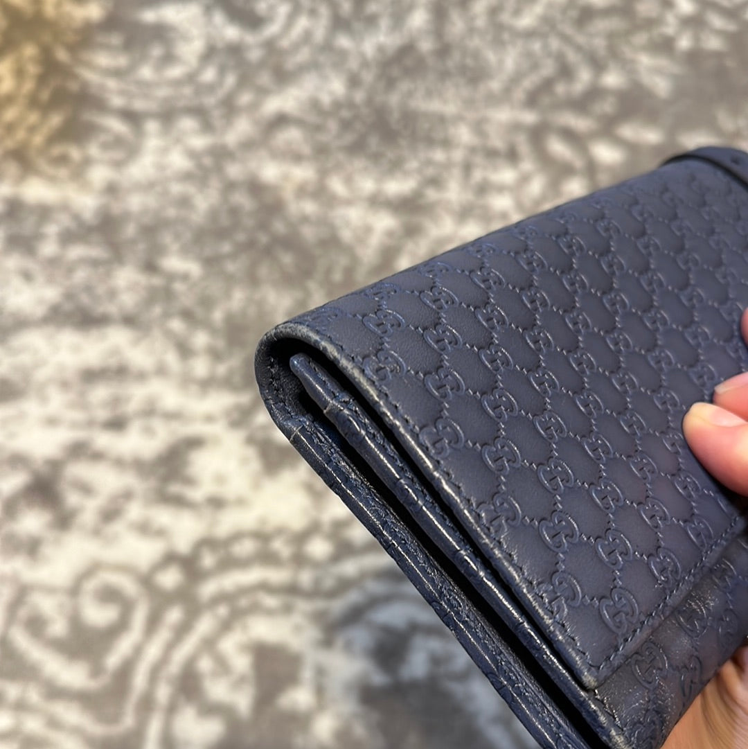 Gucci Long Belted Buckle Wallet